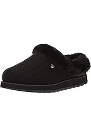 Skechers Keepsakes Ice, Pantuflas Mujer, Black, 37 EU