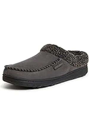 Dearfoams Brendan Indoor/Outdoor Breathable Memory Foam Clog House Shoe with Wide Widths, Pantuflas Hombre, Pavimento, X-Large