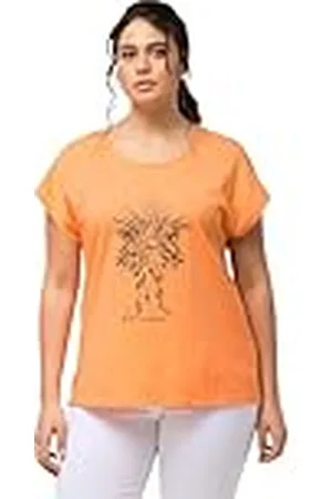 Ulla Popken Camiseta con Estampado de Foil, Talla Grande 831850, , 54-56 Mujeres