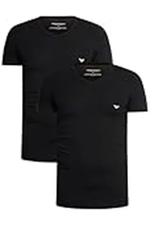 Emporio Armani 2-Pack T-Shirt V Neck Camiseta, , M Hombres
