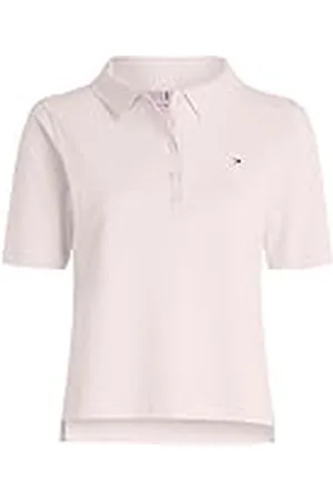 Tommy Hilfiger 1985 REG Pique Polo SS WW0WW37820 Polos de Manga Corta, , XS para Mujer