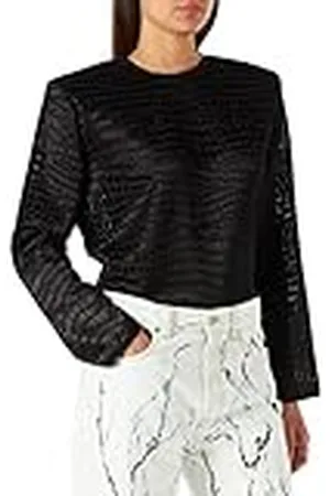 Roberto Cavalli Top Sudadera, 002j Tangerine-White, 34 para Mujer