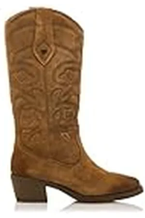 MTNG Botas de tacón Mujer Botas de tacón TEO 59664 Mujer | De Piel, con Interior Piel y Punta Redonda | Botas de tacón Casual | Cierre con Cremallera | 58671 |