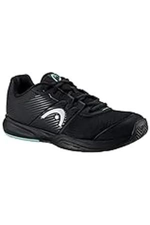 Head Zapatillas de Padel para Adultos Revolt Court Negro Hombre, Zapatos de Tenis, Black/Teal, 45 EU