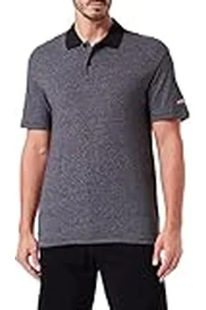 JACK & JONES Jcoden Polo SS, Black/Fit:Relaxed Fit-Siro Melange, L para Hombre