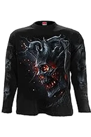 Spiral Death Embers Hombre Camiseta Manga Larga M 100% algodón Regular