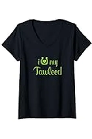 Hip Mujer Entrenador de equitación I Love My Tawleed Horse Equestrian Show Camiseta Cuello V