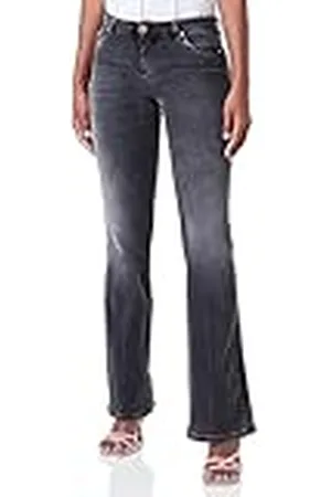 Pinko Frida Flare Denim Stretch Blac Jeans, , 30 para Mujer