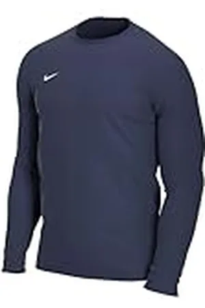 Nike Hombre Camiseta de Manga Larga, Midnight Navy/White, XXL