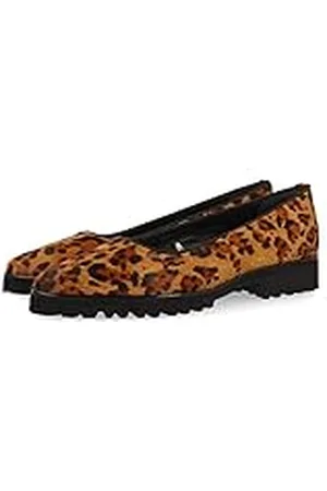 Gioseppo Bailarinas de Piel con Print de y Suela Gruesa Tipo Track para Mujer ruka