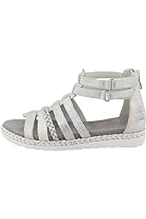TOM TAILOR 7470090006, Sandalia, Plata, 33 EU