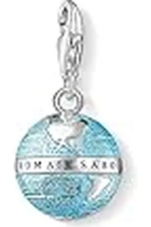 Thomas Sabo Charm Club Colgante charm para mujer en forma de globo terráqueo, plata de ley 925, 0754-007-1