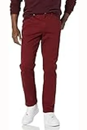 Amazon Pantalón de Sarga Elástico con 5 Bolsillos y Ajuste Deportivo (Disponible en Talla Grandes y Largos Especiales) Hombre, , 33W / 30L