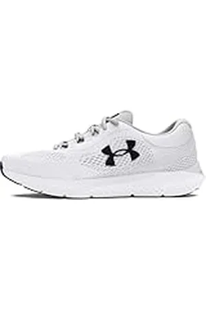 Under Armour UA Charged Rogue 4 Deportivas de hombre para correr, ligeros zapatos de deporte para hombre, color blanco/blanco/negro