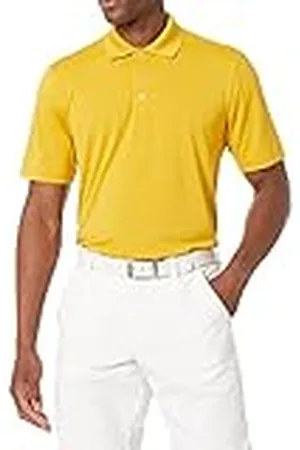Amazon Polo de Golf de Secado Rápido de Ajuste Normal - colores interrumpidos Hombre, , XS