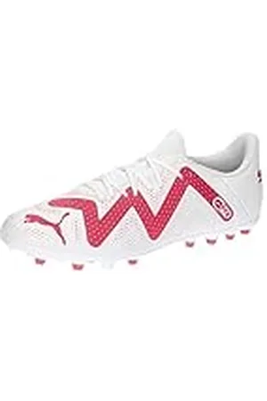 PUMA Future Play MG, Zapatillas de fútbol Hombre, White Fire Orchid, 39 EU