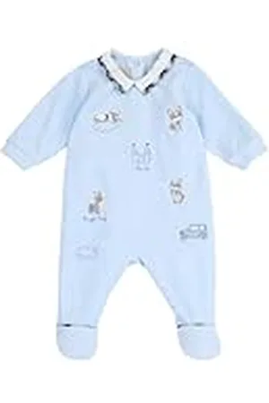 chicco Mono de Chenilla Con Abertura En Rótula, Bebé-Niños, , 3 meses, Diseñado en Italia
