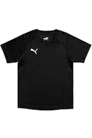PUMA Liga Training Jr Jersey Camiseta Niños, Black- White, 152