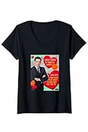 The Office Mujer Michael Scott Feared Or Loved Camiseta Cuello V