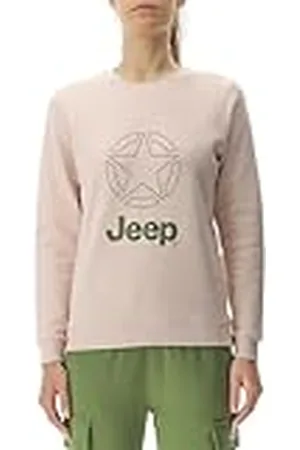 Jeep O102921-P558 J Sudadera Mujer con Cuello Redondo &Star Estampado Grande J23W Mujer Powder Rose S
