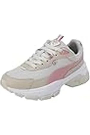 PUMA Cassia Via, Zapatillas Mujer, Alpine Snow Future Pink Granola Gold, 42.5 EU