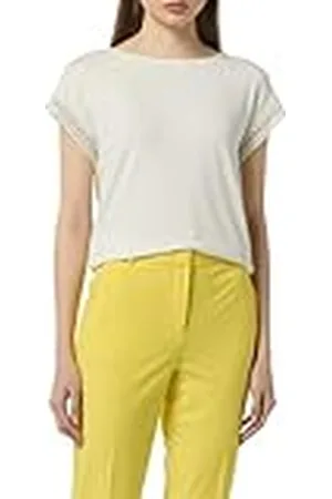 Comma, 2147921 Camiseta, White-0120, 46 para Mujer