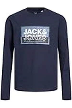 JACK & JONES JACK&JONES JCOLOGAN tee LS Crew Neck SS24 MNI, Camisa Manga Larga Niños,