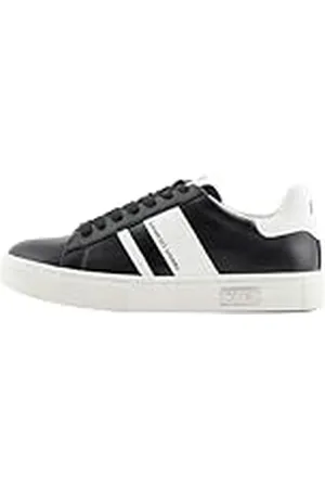 Armani Exchange Cup Sole Mina, Back Tab with and Metal Logo Detail On Side, Zapatillas Mujer, , 38.5 EU