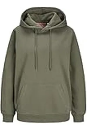JJXX Jxabbie RLX LS Every Hood Swt Noos Sudadera, Grape Leaf/Detalles: Logotipo de Rosin, L para Mujer
