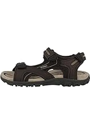 Geox Uomo Sandal Strada D, Sandalias para Hombre, Multicolor (Brown/Sand), 45 EU