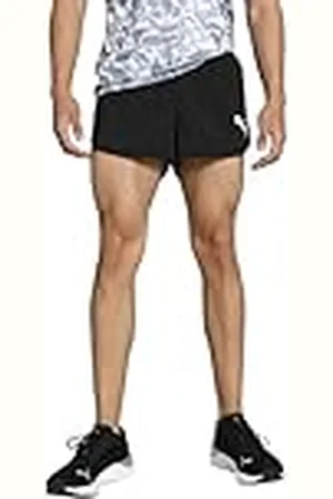 PUMA Cross The Line Split Short 2.0 Pantalones Cortos Tejidos, Hombre, Negro-Liso, XXL