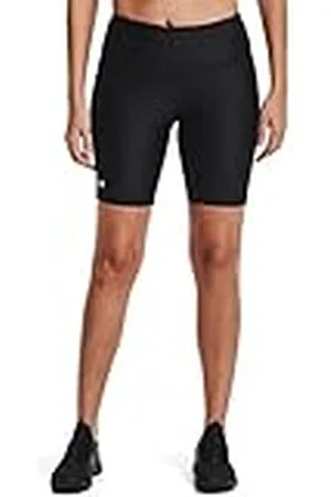 Under Armour Armour Bike Short Pantalones cortos de mujer, pantalones deportivos cortos para ir en bicicleta, color negro/blanco