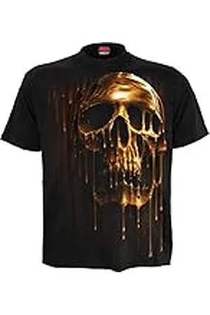 Spiral Dripping Gold Hombre Camiseta S 100% algodón Regular