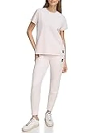DKNY SPORT Camiseta Platinum Velour Crew, , XS para Mujer