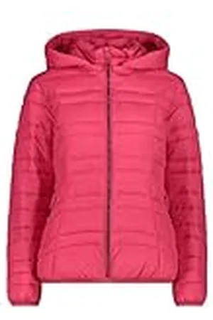 CMP Chaqueta de nailon para mujer con capucha extraíble, Cherry, 52