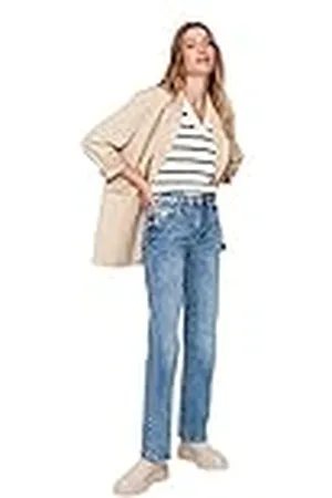 Trendyol Jeans de Pierna Ancha de los años 90 para Mujer, , 32 W