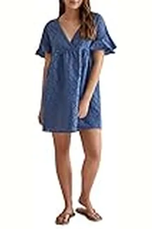 Women secret Vestido Corto Textura Flores, , M para Mujer
