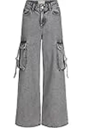 JJXX Jxtokyo Wide Cargo MW Jeans Dnm Pantalones Vaqueros, , 32W x 32L para Mujer