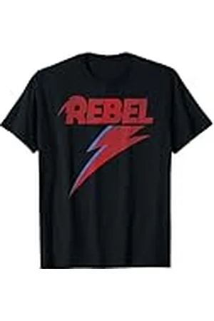 David Bowie Distressed Rebel Music Camiseta