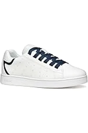 Geox J ECLYPER Boy B, Zapatillas, White/Navy, 36 EU