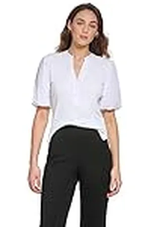DKNY Camiseta Media Mixta de Manga Corta, , S para Mujer
