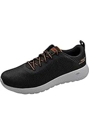 Skechers Go Walk MAX-Effort, Zapatillas Hombre, Carbón/Anaranjado, 44 EU