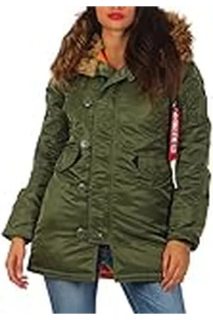 Alpha Industries N3B VF 59 Chaqueta, Verde (Sage Green-01), M para Mujer