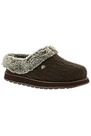 Skechers Keepsakes - Ice Angel, Zapatillas de estar por casa Mujer, Marrón , 36.5 EU