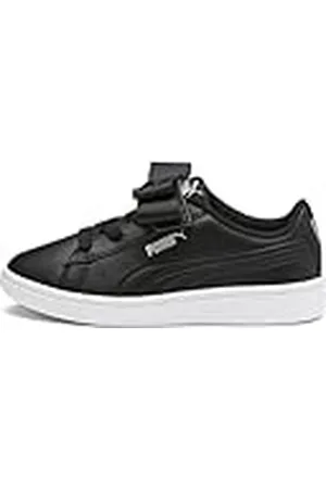PUMA Vikky V2 Ribbon SL AC PS, Zapatillas Niñas, Negro Black Silver White 02, 34 EU