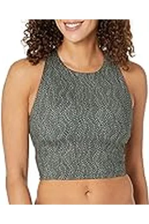Amazon Sujetador Deportivo de Cuello Alto, Espalda Cruzada, Efecto Remodelante - colores interrumpidos Mujer, , 5XL Grande