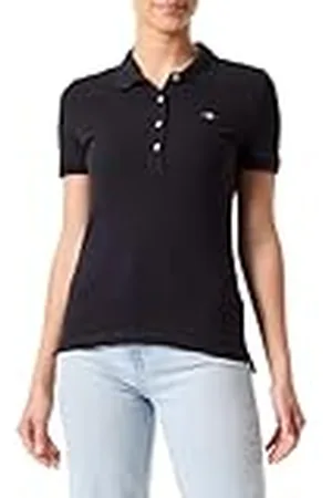 GANT Cap Sleeve Gorra Slim Sheild con Mangas Piqué Polo, , XS para Mujer