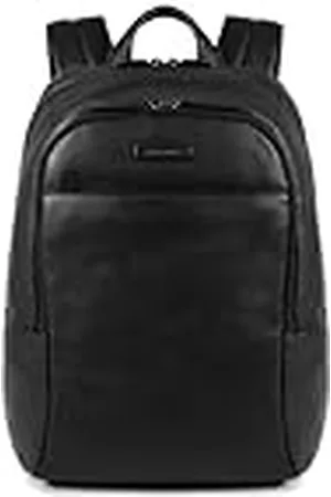 Piquadro Modus - Mochila pequeña de piel para PC de 14" con dos compartimentos, , 40 cm, Daypack