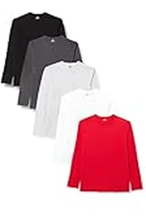 Lower East LE133 Camiseta de Manga Larga, , Medium (Pack de 5) para Hombre