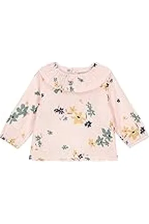 Petit Bateau Blusa de manga larga para Bebé-Niñas, Rosa Saline / Multicolor, 3 años